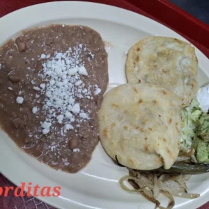 2 Gorditas + Arroz + Frijoles
